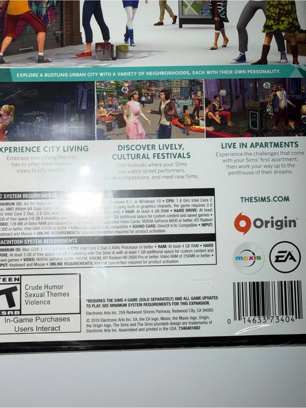 The Sims 4 City Living Expansion Pack - PC/MAC Download